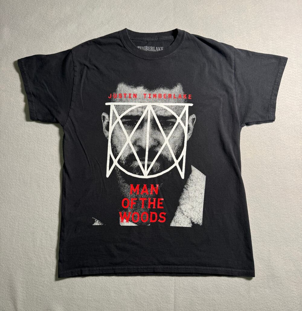 Justin Timberlake Man of the Woods Tour 2 Sided T-shirt Size Medium